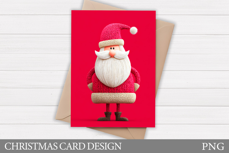 Cute Santa Claus Card Design. Christmas Card Printable