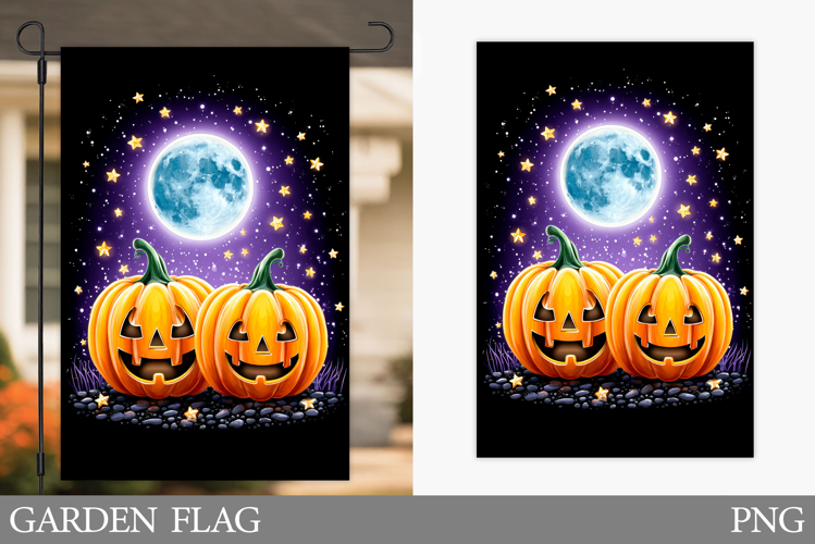 Halloween Pumpkin Garden Flag. Garden Flag Sublimation