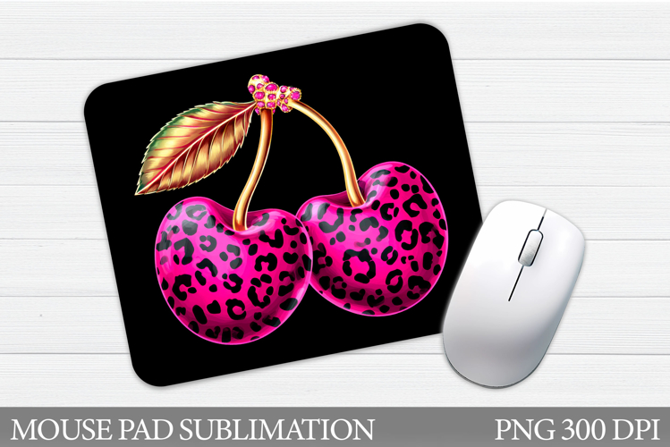 Cherries Mouse Pad. Cherry Mouse Pad Sublimation