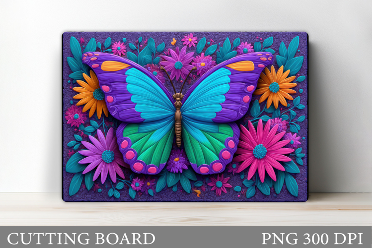 Butterfly Cutting Board Design. Butterfly Sublimation