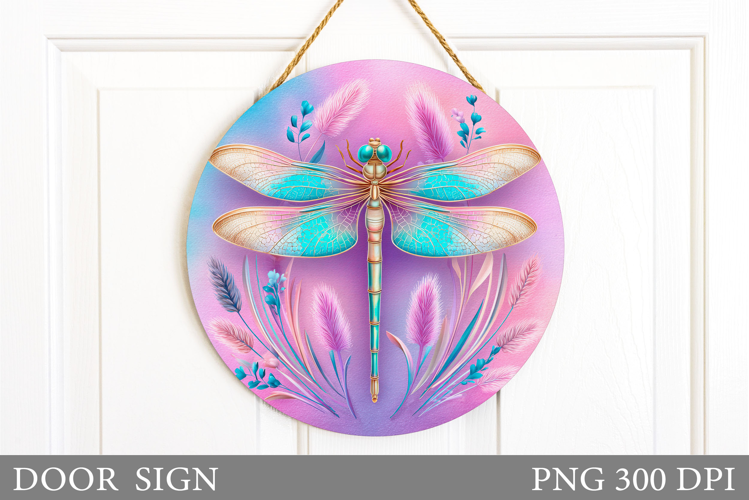 Dragonfly Door Sign Sublimation. Dragonfly Sublimation