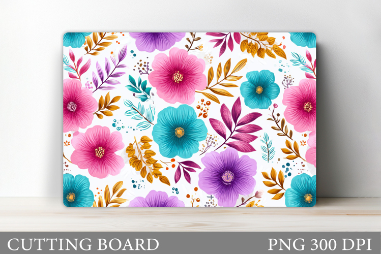 Flowers Cutting Board. Floral Cutting Board Sublimation