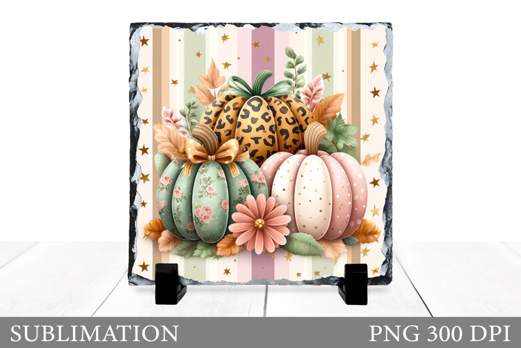 Pumpkin Slate Design. Pumpkin Sublimation example image 1