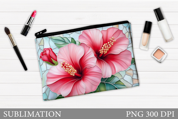 Floral Makeup Bag. Flowers Makeup Pouch Sublimation