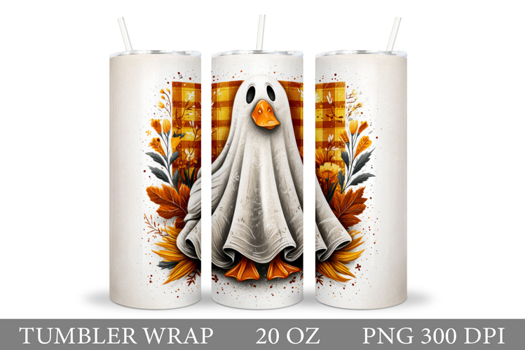 Ghost Goose Tumbler Sublimation. Halloween Tumbler Design