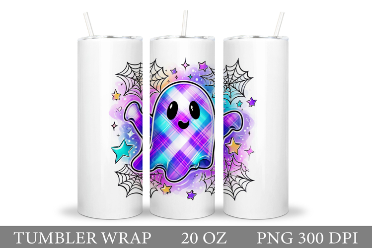 Ghost Tumbler Sublimation. Halloween Tumbler Design