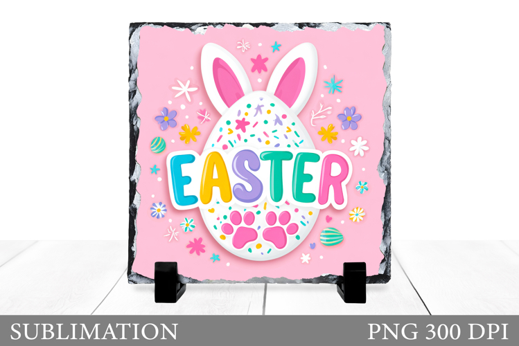 Easter Slate Design. Easter Sublimation