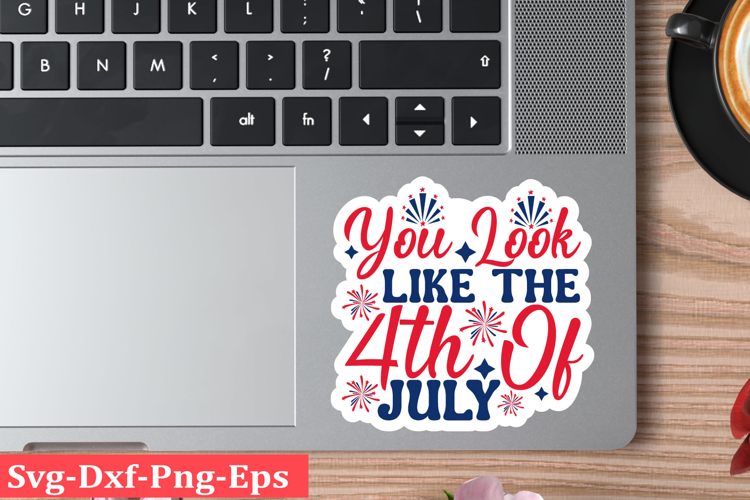 4th of July Sticker Svg Design, Patriotics Quotes Svg,