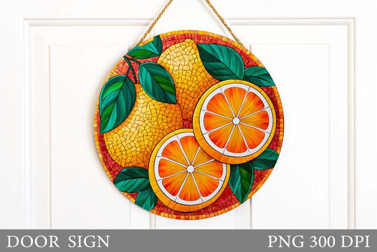 Lemons Door Sign Design. Lemons Sublimation