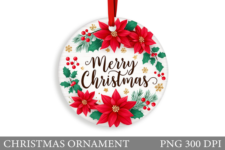 Christmas Ornament Sublimation. Winter Christmas Ornament