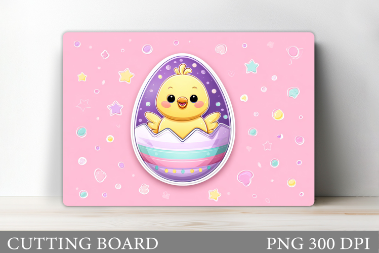 Cute Chick Cutting Board. Easter Chick Cutting Board Design