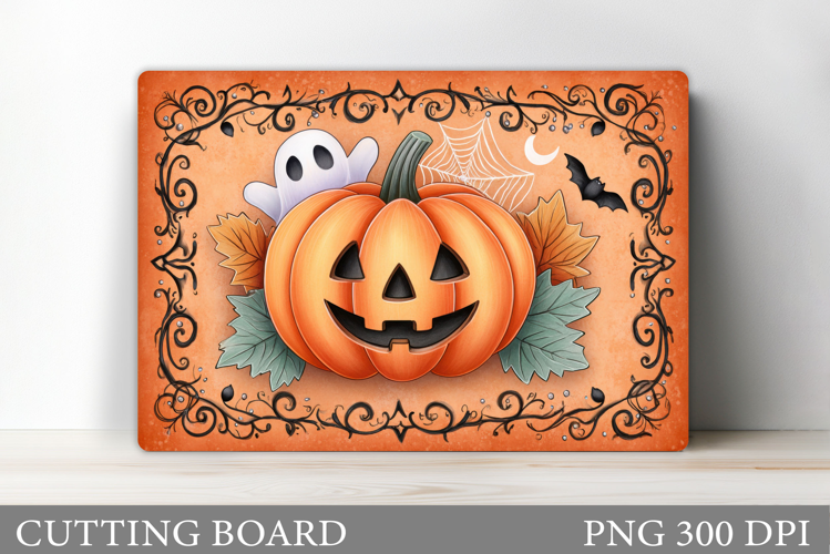 Halloween Pumpkin Cutting Board. Halloween Cutting Board