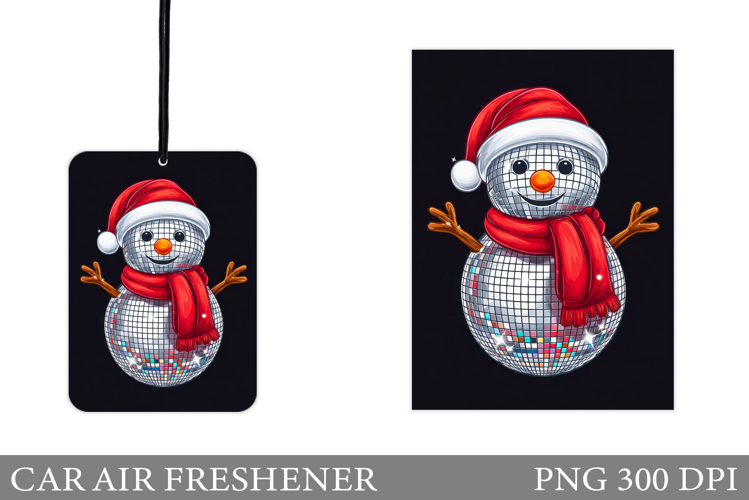 Snowman Car Air Freshener. Christmas Car Air Freshener