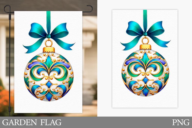 Christmas Garden Flag Design. Christmas Sublimation example image 1