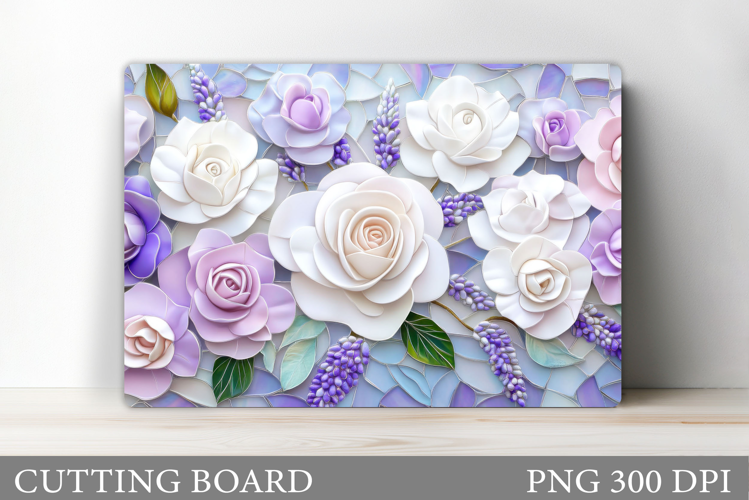 Roses Cutting Board. Flowers Cutting Board Sublimation