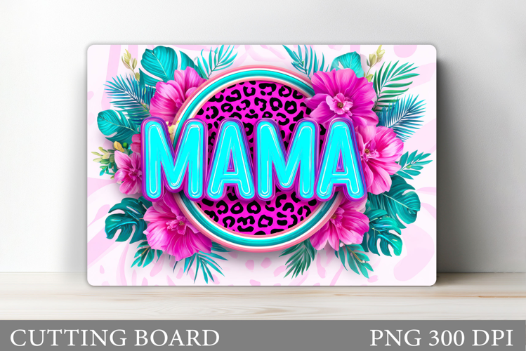 Mother's Day Cutting Board. Floral Cutting Board Sublimation