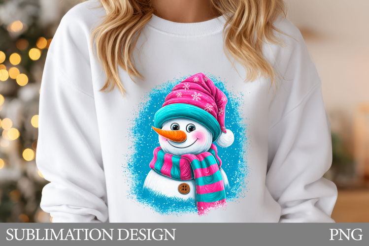 Cute Snowman Sublimation. Snowman T-Shirt Sublimation