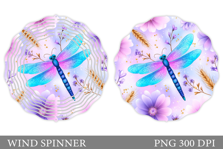 Dragonfly Wind Spinner Design. Dragonfly Sublimation