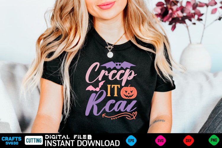 Halloween Svg Design,Halloween Quotes Spooky Halloween T-Shi example image 1