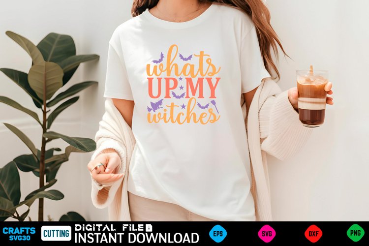 Halloween Svg Design,Halloween Quotes Spooky Halloween T-Shi example image 1