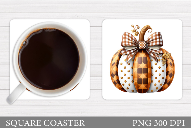 Fall Pumpkin Coaster Design. Fall Pumpkin Sublimation