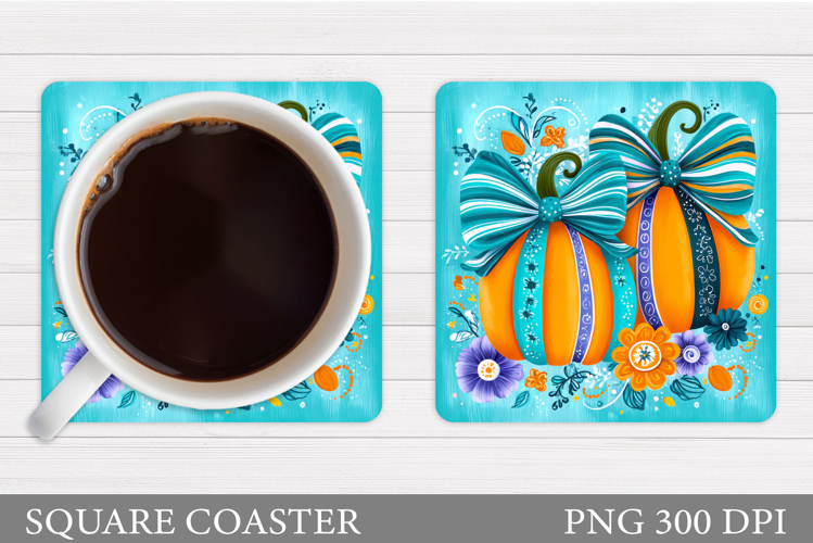 Pumpkin Coaster Design. Pumpkin Sublimation