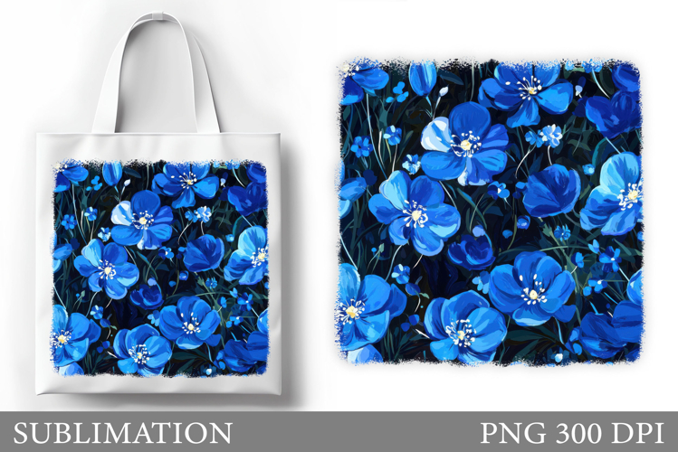 Flowers Tote Bag Design. Floral Tote Bag Sublimation example image 1