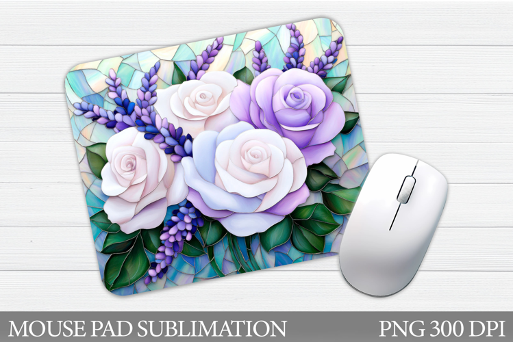 Roses Mouse Pad Sublimation. Flowers Mouse Pad Design