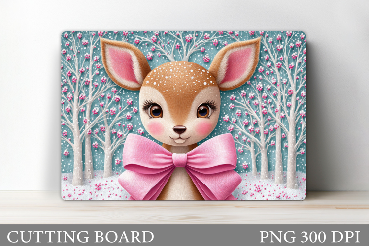 Christmas Deer Cutting Board. Christmas Cutting Board Design