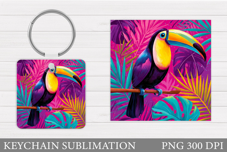 Toucan Keychain Design. Toucan Sublimation