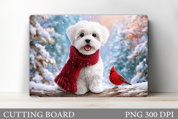 Christmas Dog Cutting Board. Christmas Cutting Board Design