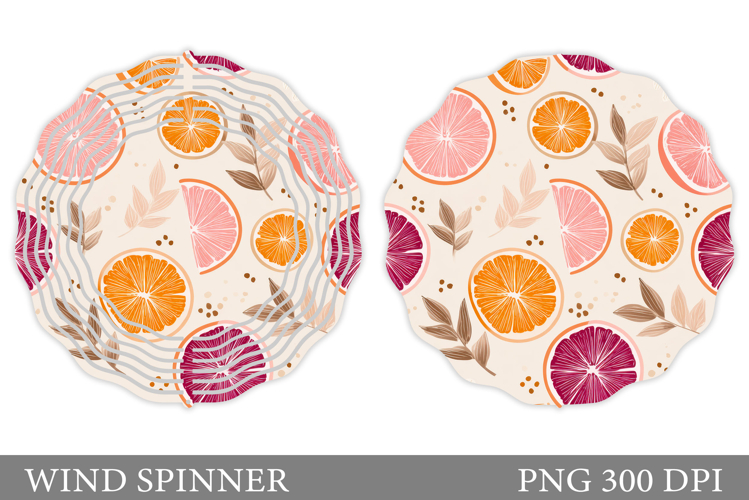 Citrus Wind Spinner Design. Citrus Sublimation
