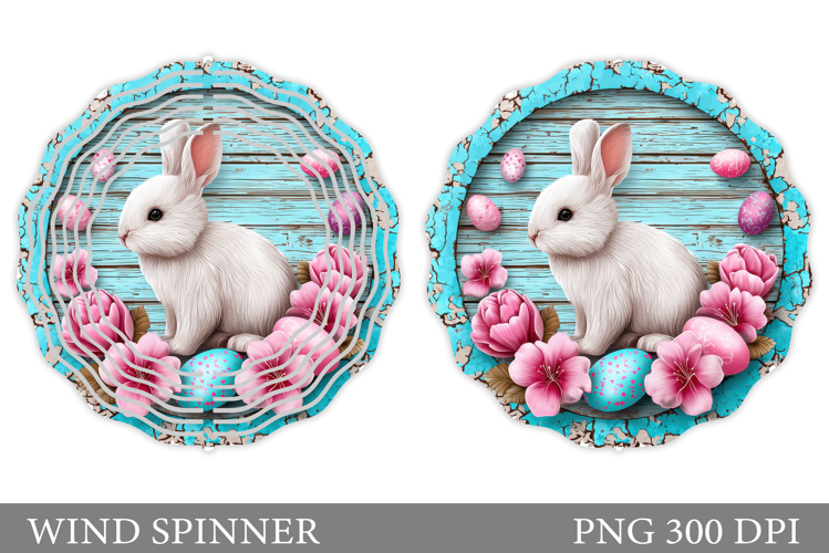 Easter Bunny Wind Spinner. Easter Wind Spinner Design