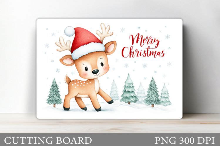 Christmas Deer Cutting Board. Christmas Cutting Board Design