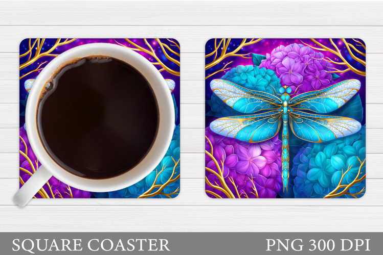 Dragonfly Coaster Design. Dragonfly Sublimation