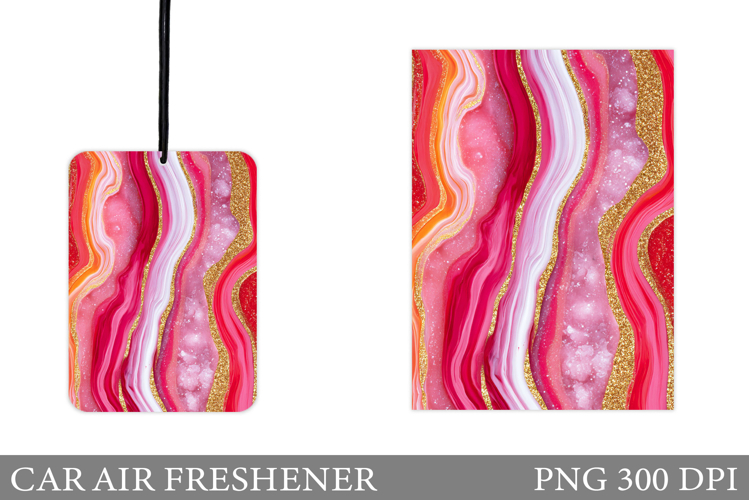 Abstract Car Air Freshener Design. Texture Car Air Freshener