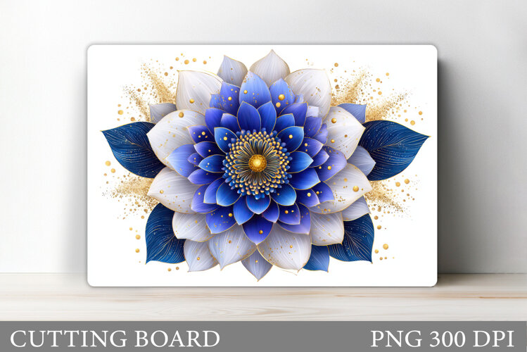 Flower Cutting Board. Floral Cutting Board Sublimation example image 1