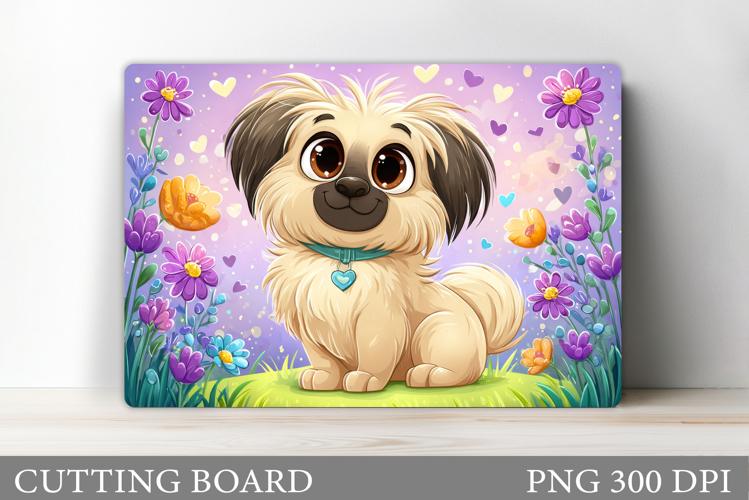 Cute Dog Strawberry Cutting Board. Dog Cutting Board Design