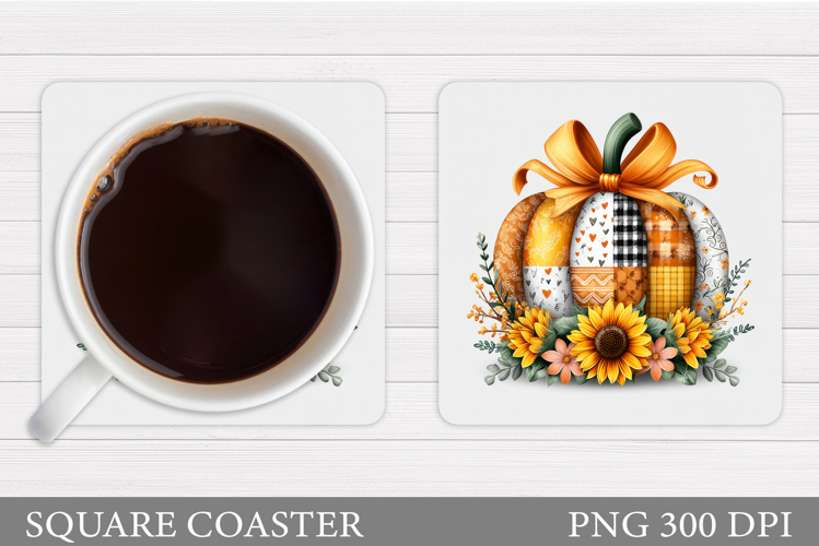 Fall Pumpkin Coaster. Fall Coaster Sublimation