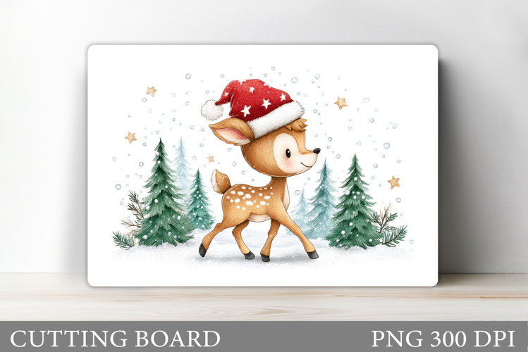 Christmas Deer Cutting Board. Christmas Cutting Board Design