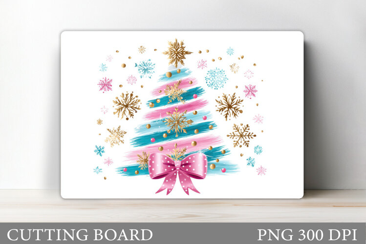 Christmas Tree Cutting Board Design. Kitchen Cutting Board example image 1