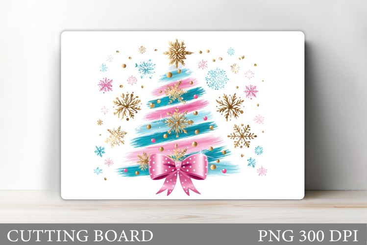 Christmas Tree Cutting Board Design. Kitchen Cutting Board