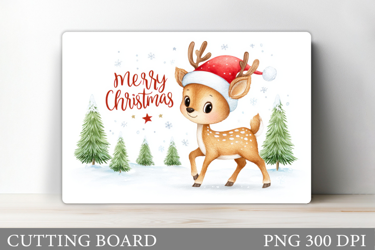 Christmas Deer Cutting Board. Christmas Cutting Board Design