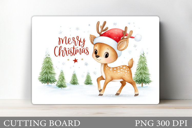 Christmas Deer Cutting Board. Christmas Cutting Board Design