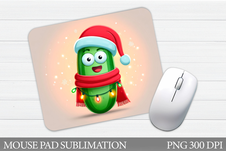 Christmas Pickle Mouse Pad. Christmas Mouse Pad Sublimation