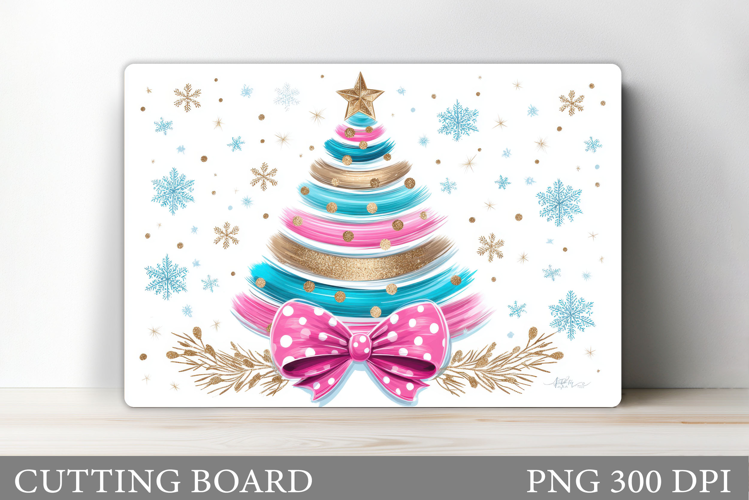 Christmas Tree Cutting Board Design. Kitchen Cutting Board