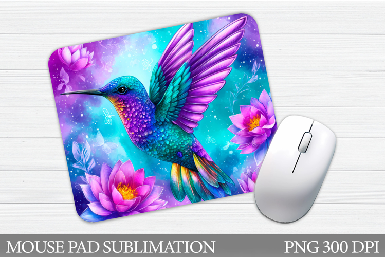 Hummingbird Mouse Pad Design. Hummingbird Sublimation