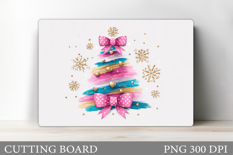 Christmas Tree Cutting Board Design. Kitchen Cutting Board