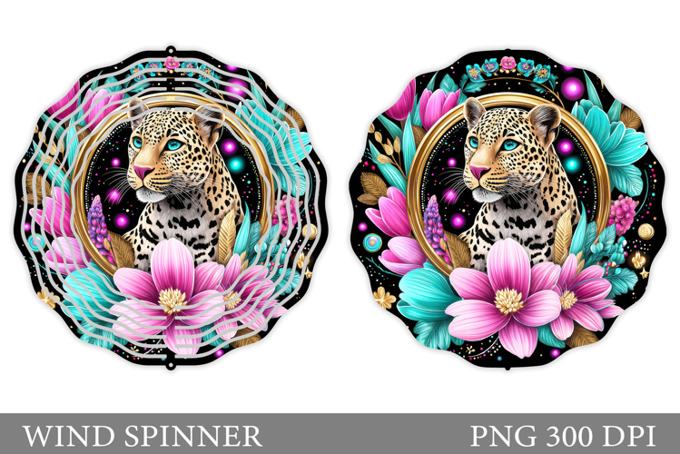 Leopard Wind Spinner Design. Leopard Sublimation
