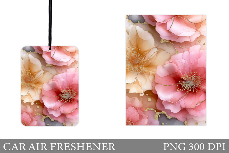 Floral Car Air Freshener. Flowers Car Air Freshener Design